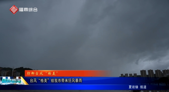 臺風“格美”給我市帶來狂風暴雨